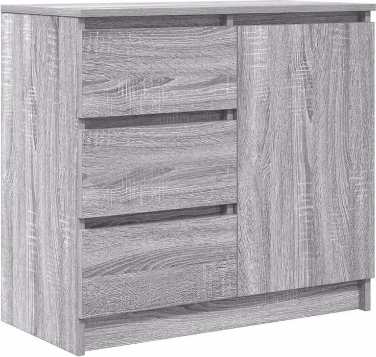 Credenza con Cassetto Grigio Sonoma 71x35x65 cm in Truciolato