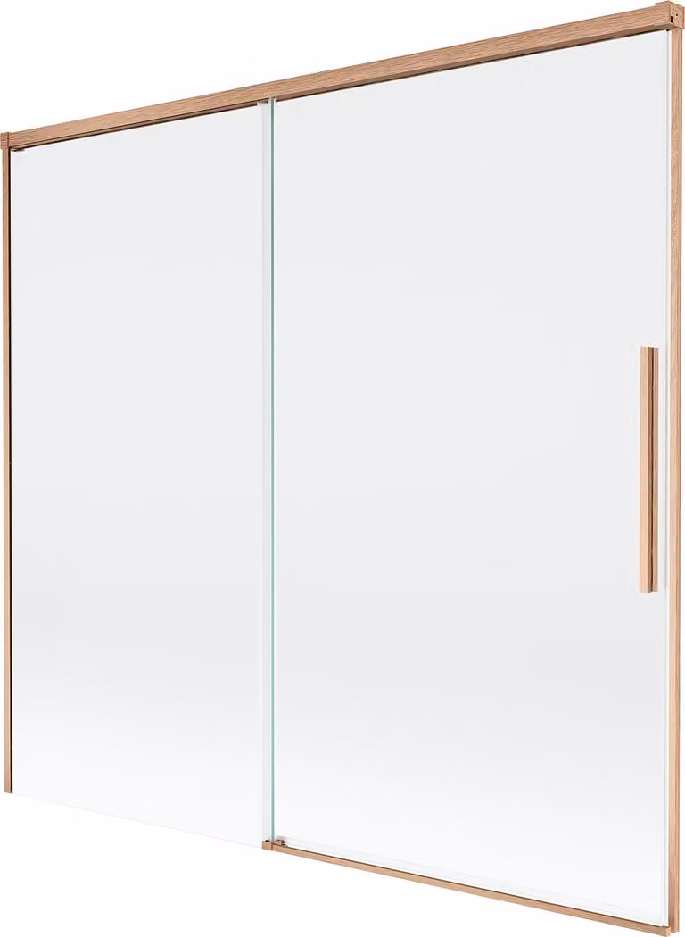 Mexen Rox paratia da doccia a due ante scorrevoli 170 x 150 cm, trasparente, rame spazzolato - 8C9-170-001-65-00