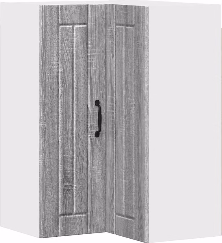 Mobile angolare per parete LUCCA Grigio Sonoma 57 x 57 x 80 cm