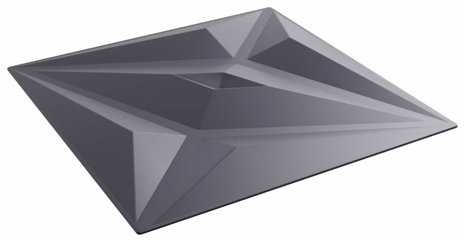 Pannelli da parete 48 pcs Grigio Stella 50 x 50 cm Schiuma XPS
