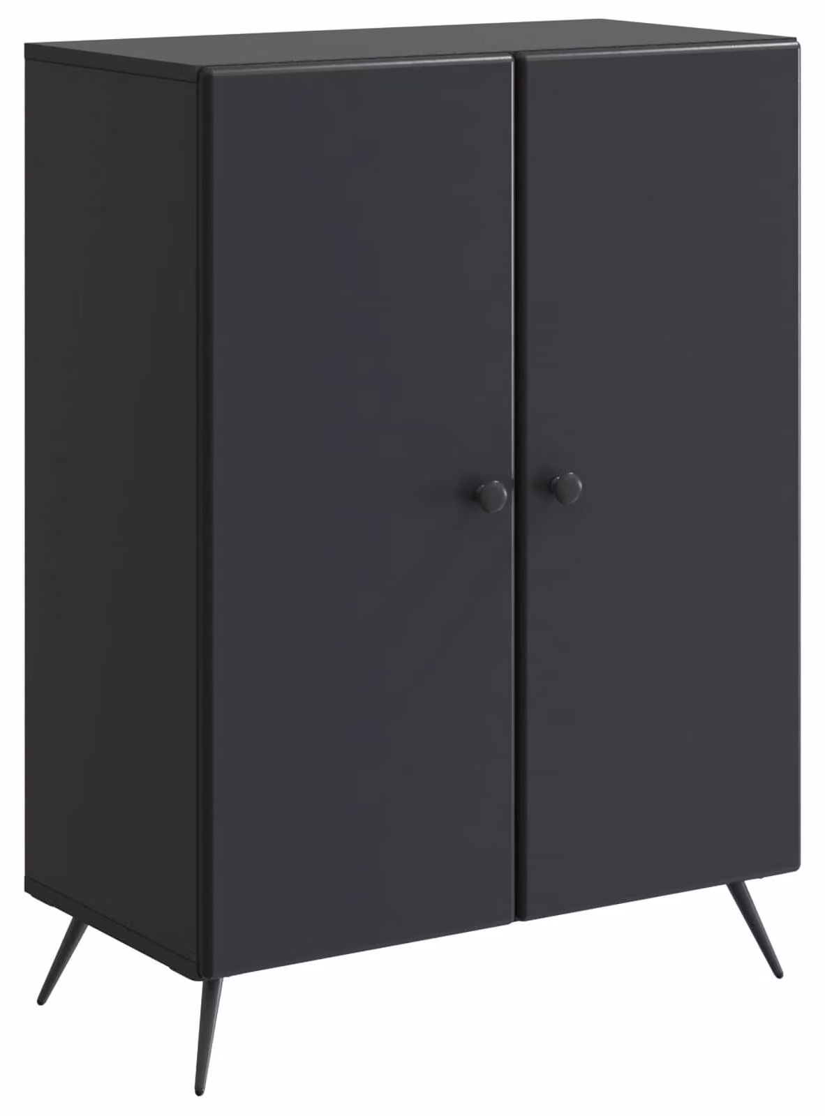 Credenza Nero 66 x 34,5 x 90 cm Legno ingegnerizzato
