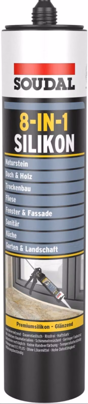 Soudal Silicone 8-IN-1 Silicone Beige chiaro (300 ml)