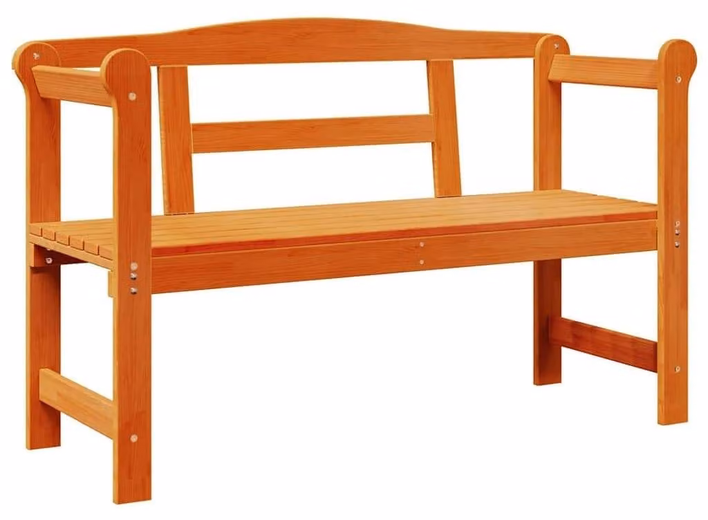 Panca da giardino in legno di pino massello dal design moderno