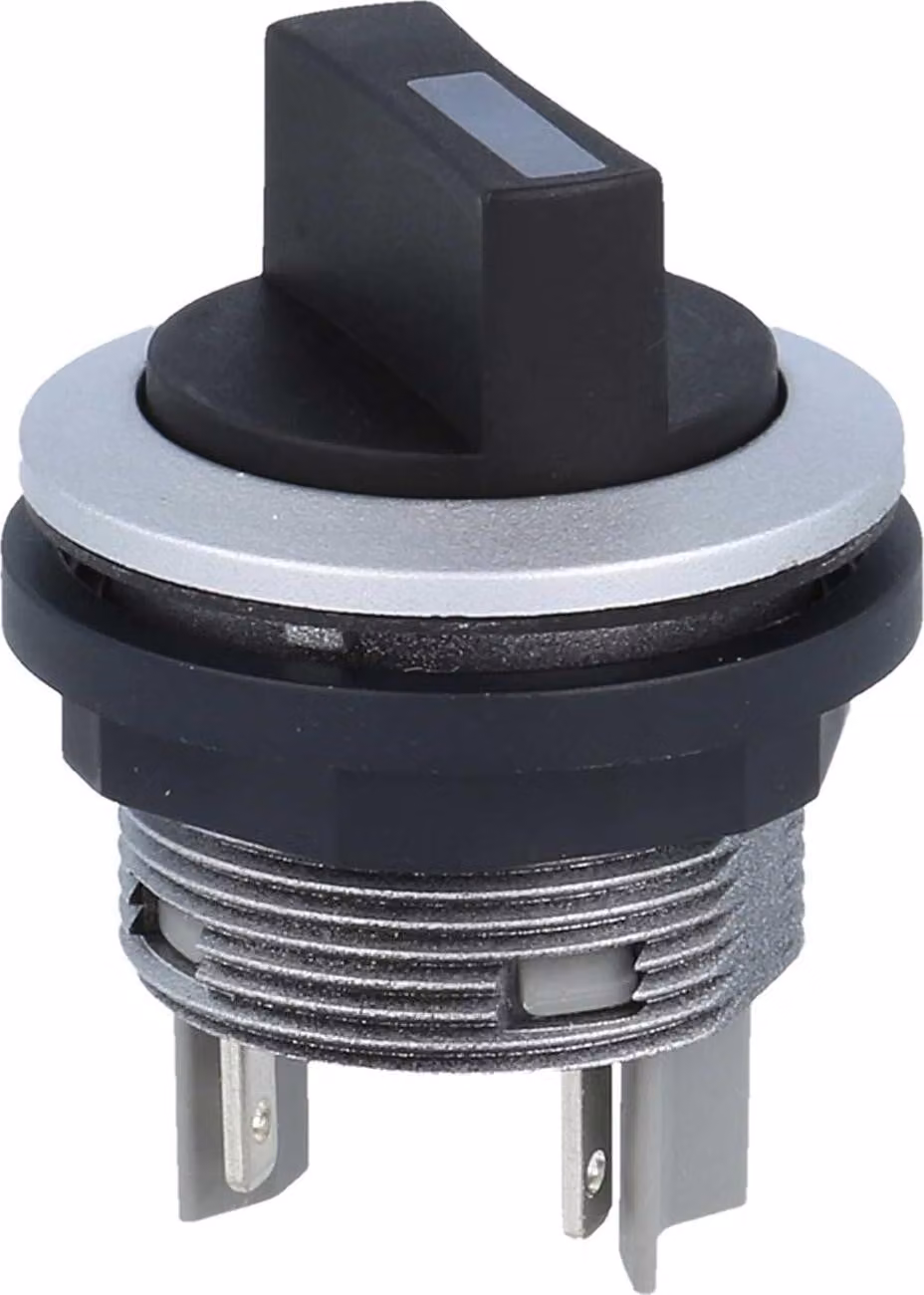 Selettore Georg Schlegel con arresto, 1S rotondo, connettore piatto SHORTRON 2,8 mm x 0,8 mm - 1 pezzo