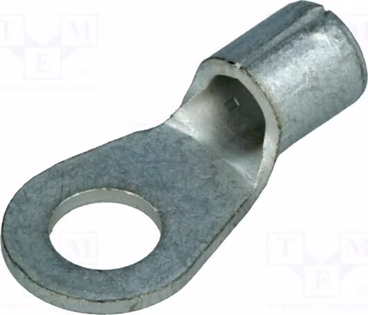 10 connettori a crimpare per cavi, tipo ad anello, M5, per cavi da 2,5 a 6 mm², adatti a cavi isolati (no)