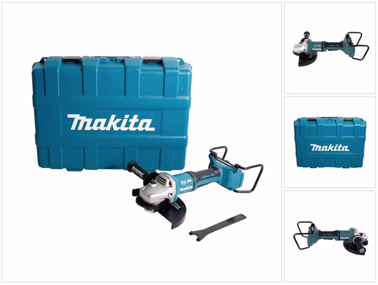 Makita DGA 900 ZKX2 Smerigliatrice a batteria 230mm 36V/2x18V in valigetta Makita - senza batteria, senza caricabatterie