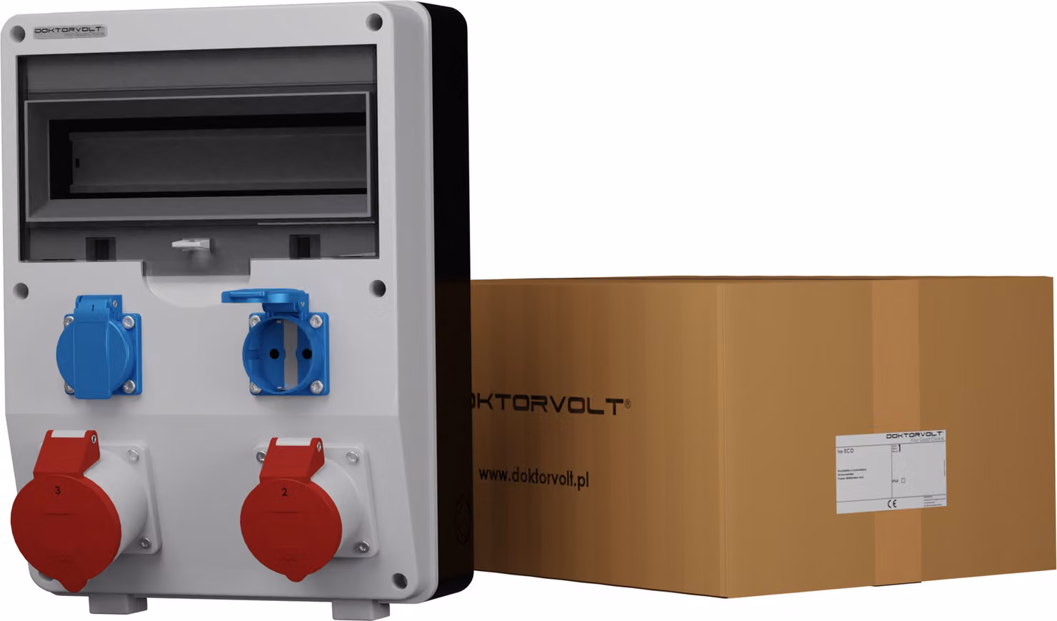 Distributore di potenza ECO 1x16A 1x32A 2x230 Doktorvolt 2602
