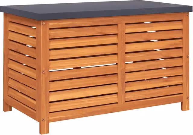 Contenitore da Giardino 90x48x55 cm Legno Massello di Eucalipto CFW3809685