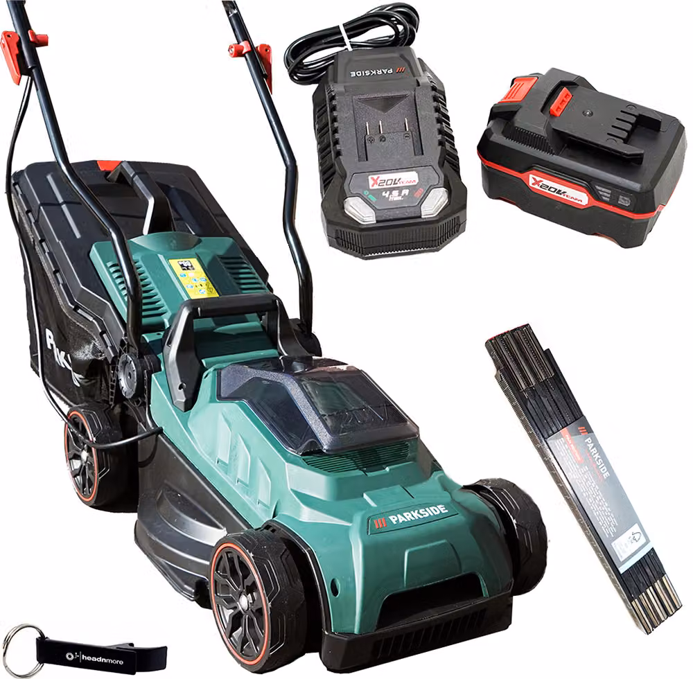 Tosaerba a batteria PARKSIDE® 20 V con batteria (4 Ah) e caricabatteria (4,5 A) inclusi