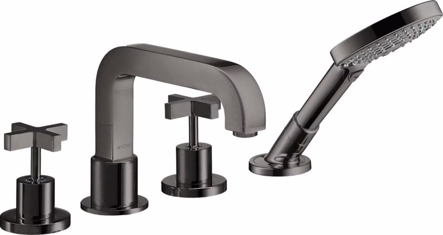 hansgrohe AXOR Citterio 4 trous pour baignoire avec poignées transversales, 39445330, 39445330