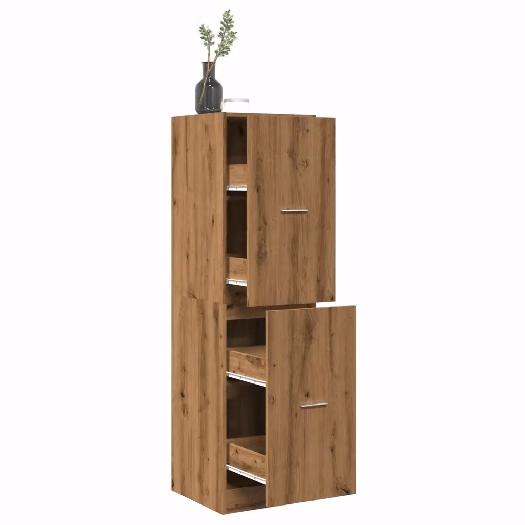 Armadietto da farmacia a parete vidaXL in legno rovere marrone L: 40 cm, P: 41 cm, H: 144,5 cm