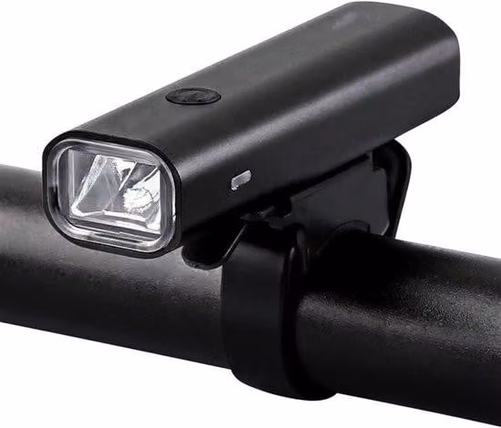Lampada per bicicletta - Illuminazione per bicicletta - Faro per bicicletta - Lampada per bicicletta ricaricabile tramite USB, da montare sul manubrio - Accessorio per bicicletta - Pratico - Ideale per le uscite in bicicletta notturne all'aperto