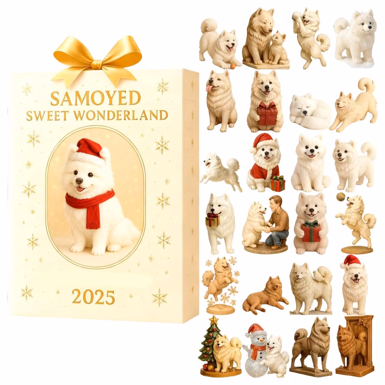 Calendario dell'Avvento natalizio in 2D per animali domestici