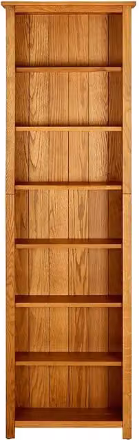 Libreria vidaXL a 7 Ripiani in Legno di Rovere Marrone L: 60 cm, P: 22 cm, H: 200 cm – 1