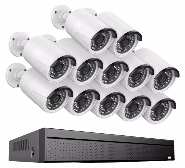Sistema di sicurezza - 12 unità - Sistema di telecamere - Telecamere PoE - Sistema NVR - Risoluzione 5MP