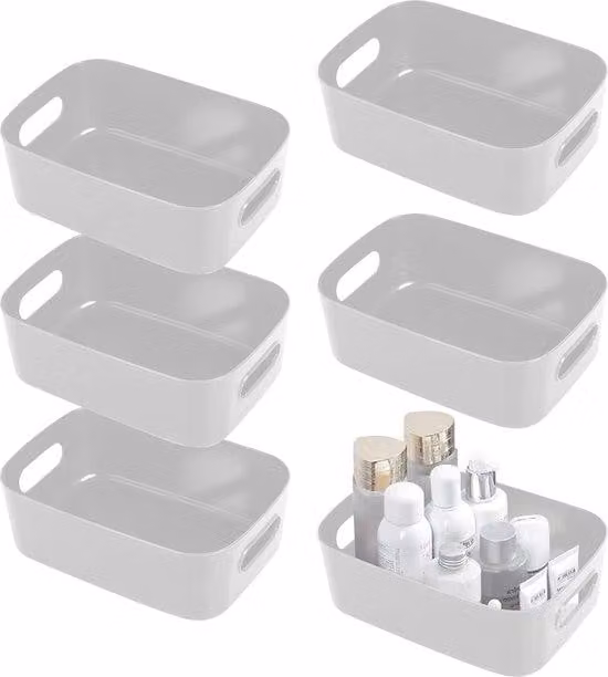 6 contenitori in plastica