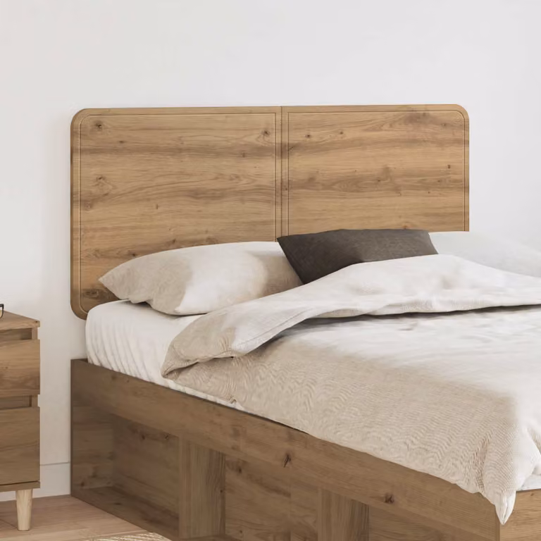 Testiera per letto vidaXL in legno ingegnerizzato rovere marrone stile moderno