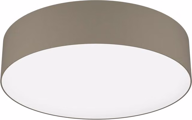 Plafoniera Moderna Romao-Z Acciaio Bianco Luce Led Integrato 35W Ip20