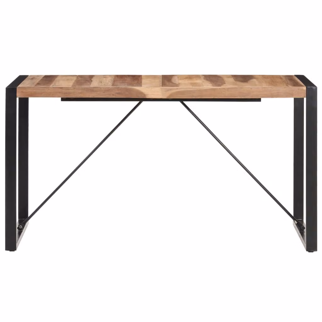 Tavolo da Pranzo 140x70x75 cm in Legno Massello