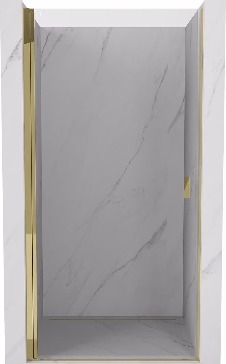 Mexen Mist-B porta doccia a battente 90 cm, trasparente, oro - 8A2-090-000-50-00