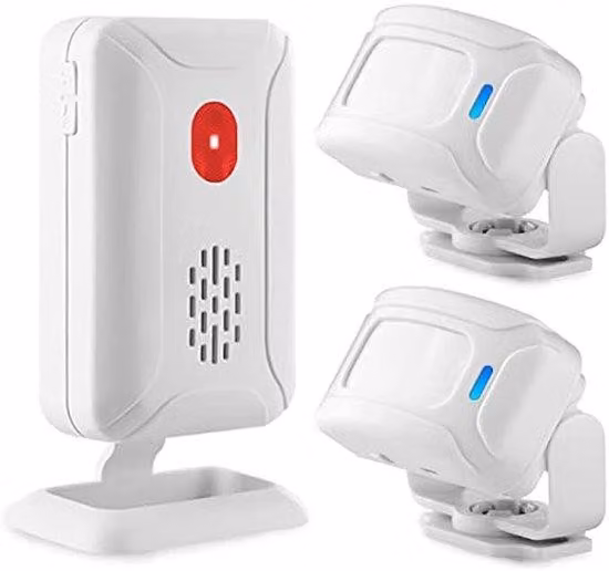 Sensore elettronico di ingresso, campanello wireless, sensore di movimento, kit di installazione per ufficio