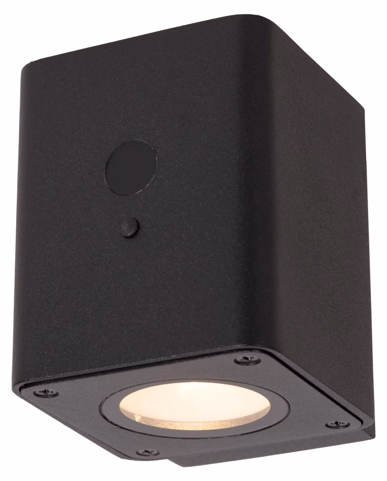 Lucide RAMIN - Lampada da parete, interni/esterni - solare - LED dimmerabile. - 1x1W, 2700K/3000K - IP54 - Sensore di movimento e di luce diurna/notturna - Nero