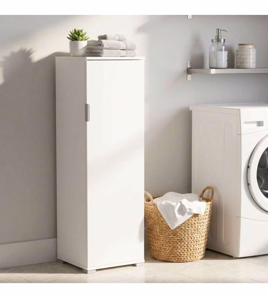 Cosma Portascope Bianco Armadio 40x33x151 cm Legno Truciolare