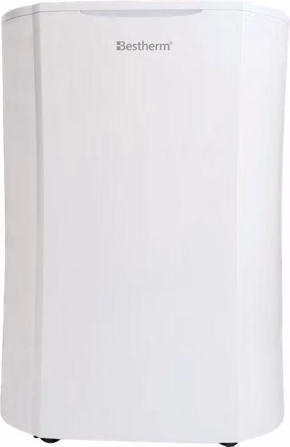 Deumidificatore d'aria Bestherm Keria con ionizzatore e timer, disponibile in bianco o nero