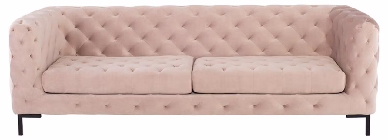Chesterfield Sofa Couch Polster Leder Couchen Polster Garnitur 3 Sitzers