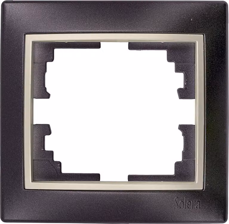Telaio Per 1 Pezzo Nero E Anello Di Perline 83X81X10Mm. S.europa Solera