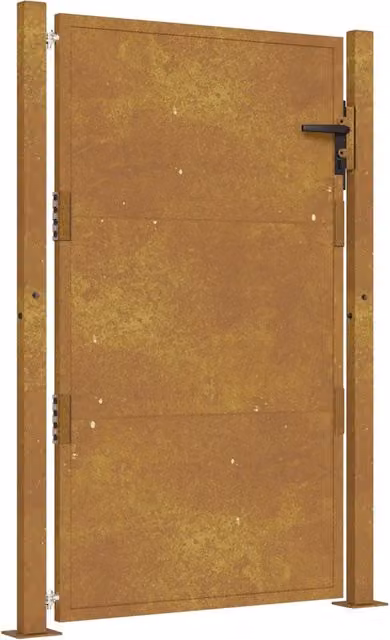 Cancello da giardino 100x125 cm in acciaio Corten CFW1906349