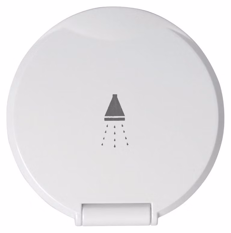 Doccia da pavimento Classic Evo, bianco, tubo in nylon da 4 mm, montaggio verticale, 1 pezzo