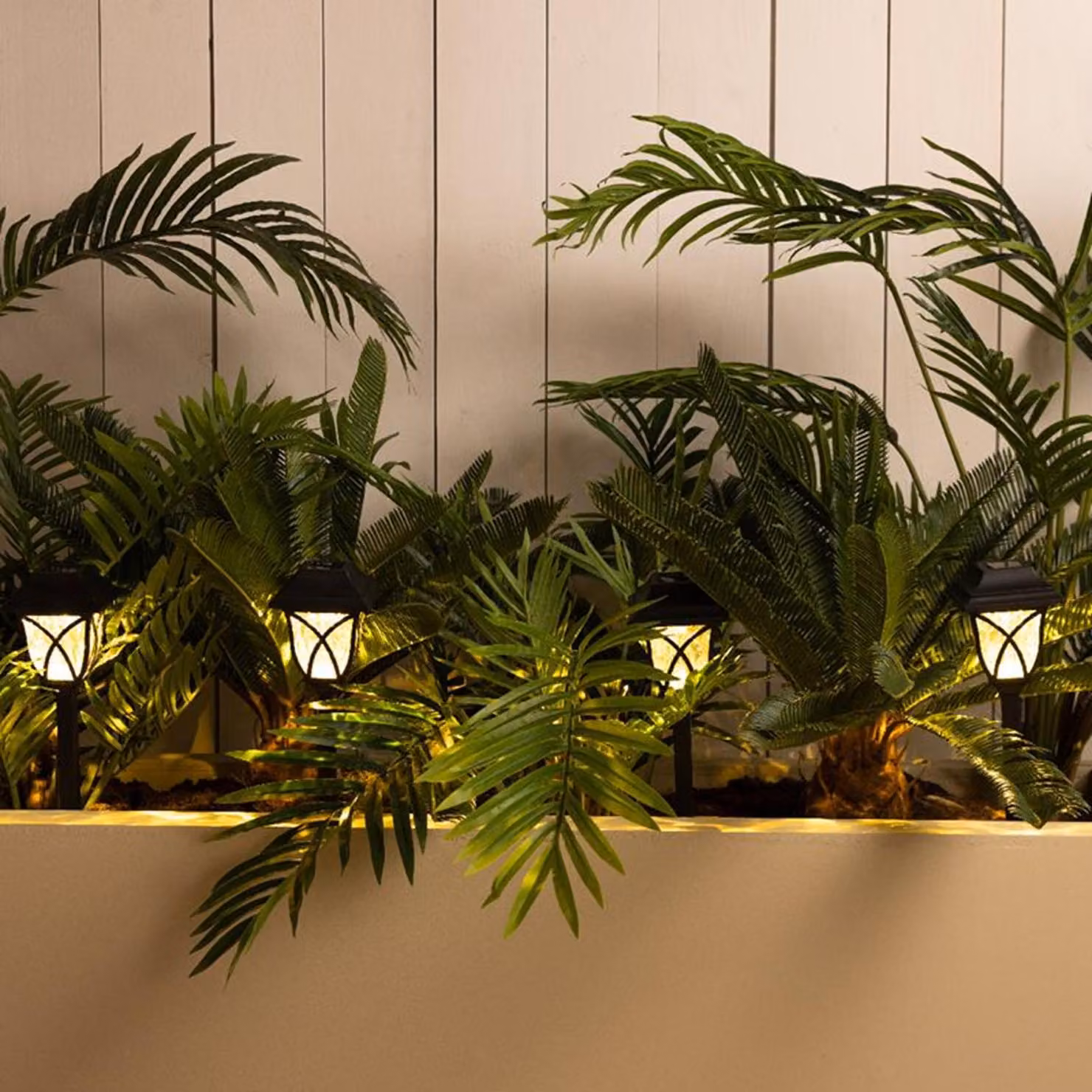 Lumineo Lampada solare h33cm Set da 4