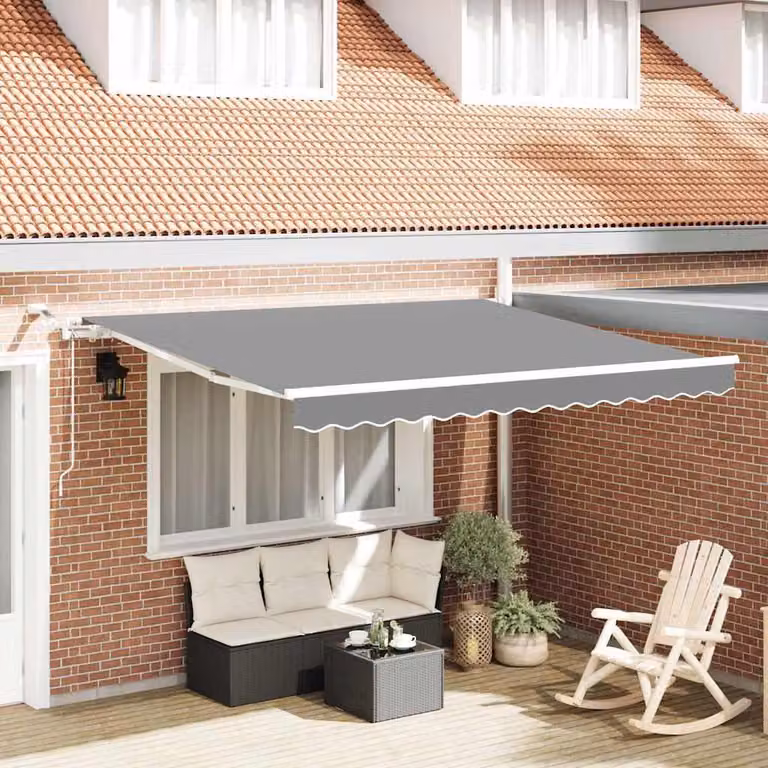Maison Exclusive - Struttura elettrica per tenda da sole con LED e sensore, dimensioni 3 x 2,5 m, colore bianco