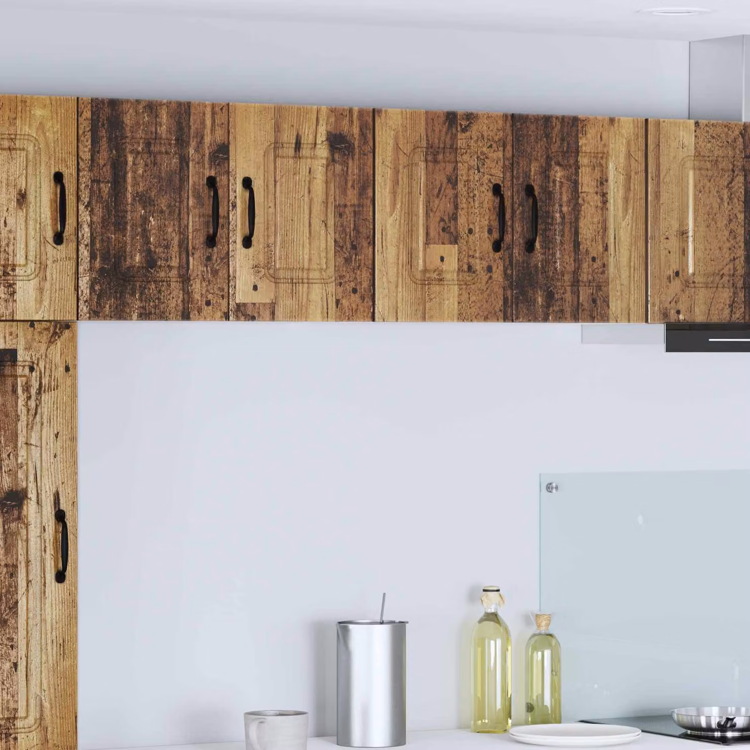 Set di 2 ante per lavastoviglie incassata vidaXL Kalmar in legno effetto marrone opaco