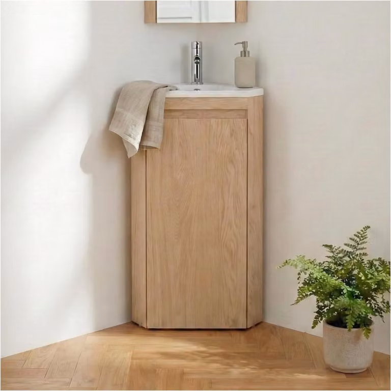 Mobile lavabo angolare SORRENTO con vasca in resina