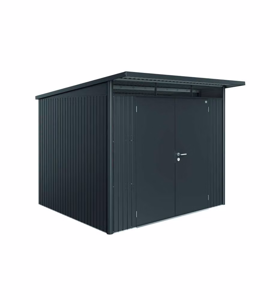 Casetta AvantGarde Misura A6 grigio scuro metallizzato con porta a due battenti