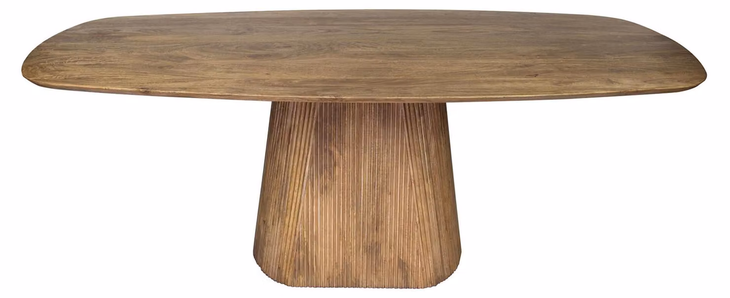 Tavolo da pranzo FURNLUX Wave Sand Brown 215 cm / Colore principale: marrone / Dimensioni: 215 x 77 x 105 cm