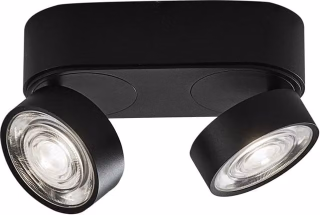 Applique/Plafoniera LED serie HOLE 13W 3000K CRI90 Total Nero - Illuminazione Interni Alta Efficienza - Rossini Illuminazione