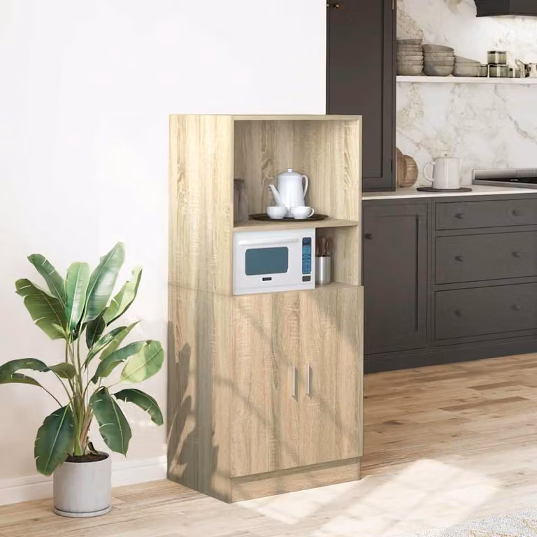 Mobile da cucina moderno vidaXL in MDF e composito marrone L: 57 cm, P: 41,5 cm, H: 131,5 cm