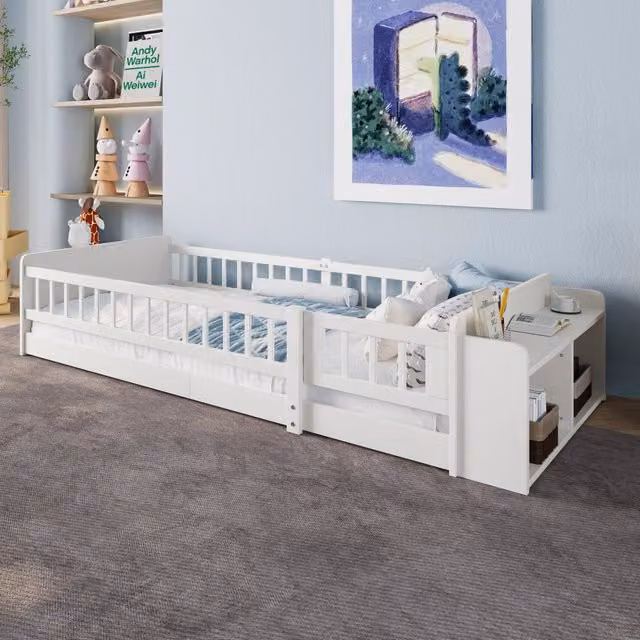 letto per bambini pino bianco 90 x 200 cm