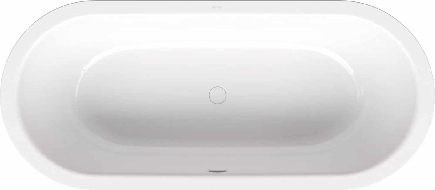 BetteStarlet Flair Oval Baignoire ovale à encastrer, 2 places, ovale, 1780x780x420mm, 8774-000, 8774-000