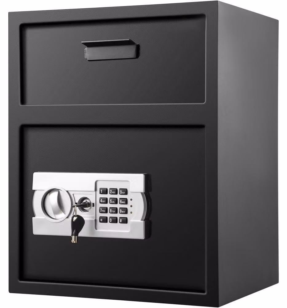 Cassaforte digitale per depositi – Capacità: 48 litri – Materiale: Acciaio al carbonio