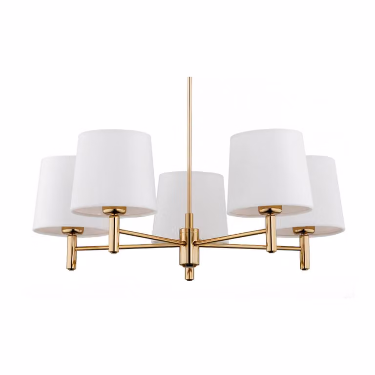 Lampada a sospensione Polo Plus Argon, dimmerabile, Ottone / Oro, Soggiorno / Sala da pranzo, Metallo, Lampada a sospensione