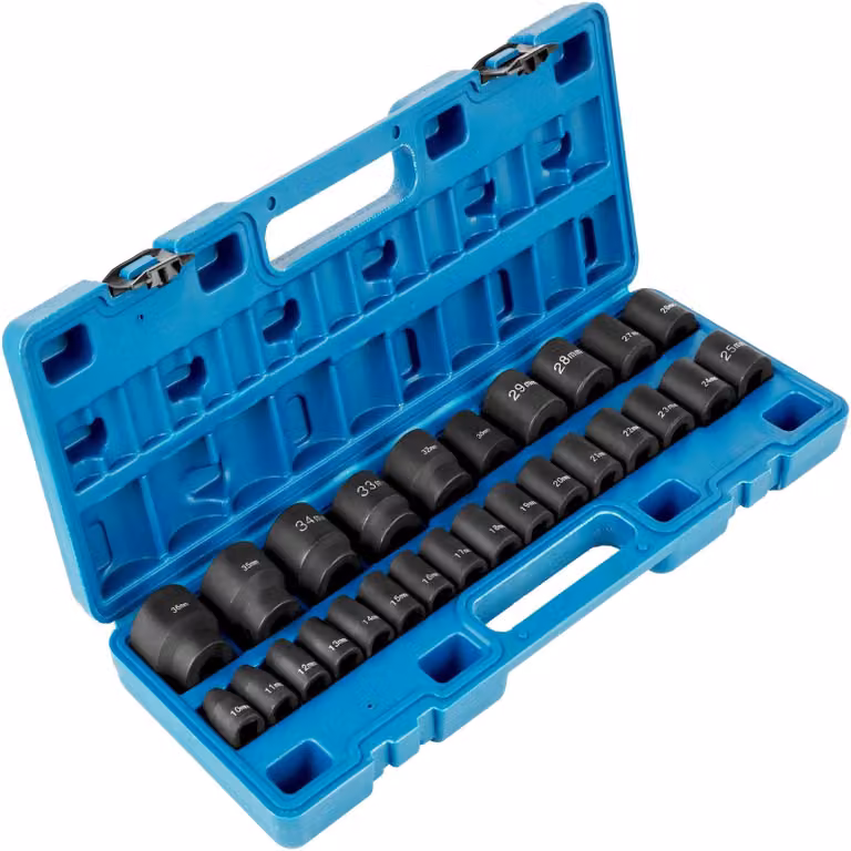 Set di bussole per avvitatori ad impulsi - Set di chiavi a bussola - Set di bussole per chiavi a cricchetto - Set di bussole a Esagono