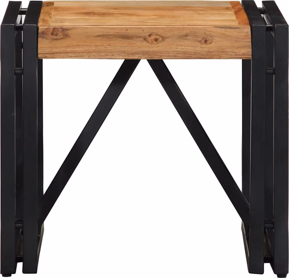 vidaXL Tavolino 40x40x35 cm in legno massiccio di acacia