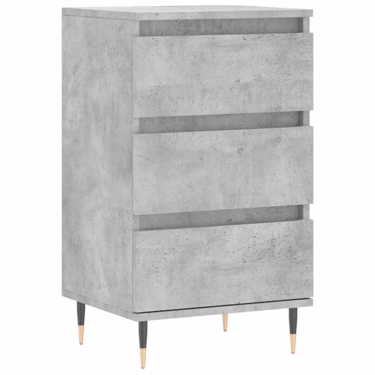 Credenza Grigio Cemento 40x35x70 cm in Legno Multistrato