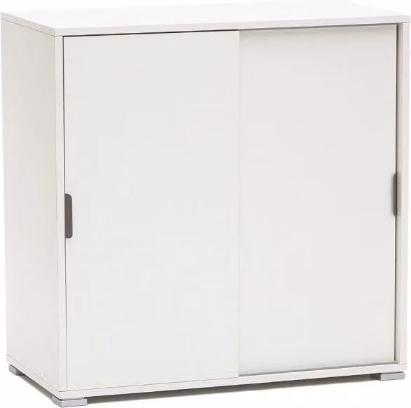 Mobiletto Scarpiera bianco con ante scorrevoli – 75x38x85 cm
