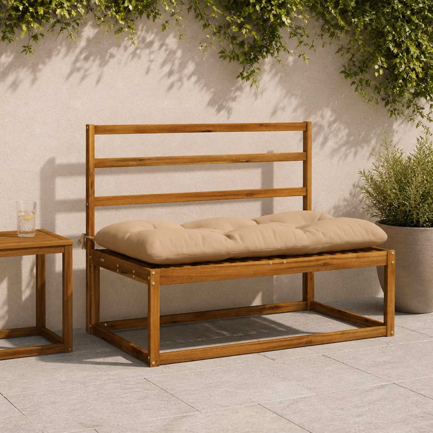 Cuscino per panchina vidaXL VIANEN in poliestere, colore sabbia