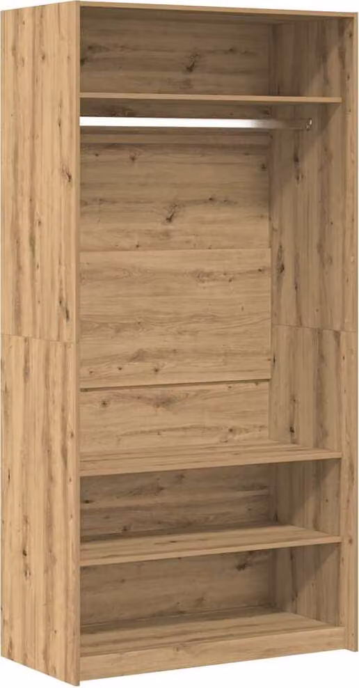 Armadio Rovere Artigianale 100x50x200 cm in Legno Multistrato